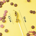 Свеча МИНИ цифра 2 Золото 4,5 см