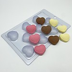 Форма для шоколада Сердце вязаное 4 см