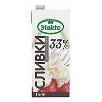 Сливки ЭЛАКТО 33% 1 литр