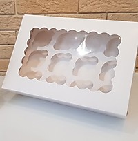 УЦЕНКА Коробка для 12 капкейков 34*24*10 см