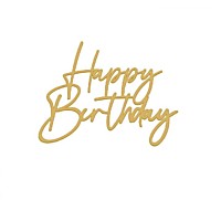 Топпер Happy Birthday НОВ11 13,5*10 см