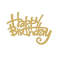 Топпер Happy Birthday НОВ52 11,9*16,5 см