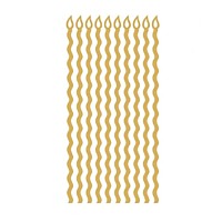 Топпер Свеча золото 13 см 1 шт