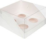 Коробка для 4 капкейков 16*16*10 см