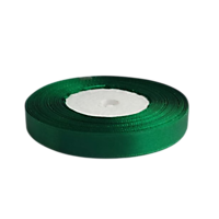 Лента атласная 1,2 см 30 м S-876 Зеленый
