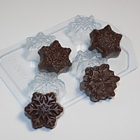 Форма для шоколада Снежинки Мини