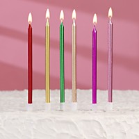 Набор свечей для торта 13,5 см 6 шт