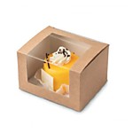 Коробка для пирожных 13*11*8 см