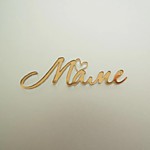 Топпер Миниатюра Маме 8*2 см Золото