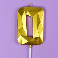 Свеча ГИГАНТ 9 см Цифра 0