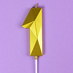 Свеча ГИГАНТ 9 см Цифра 1