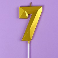 Свеча ГИГАНТ 9 см Цифра 7