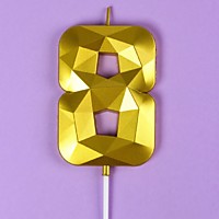 Свеча ГИГАНТ 9 см Цифра 8