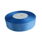 Лента атласная 2,5 см 30 м S-066 Голубая