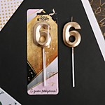 Свеча для торта 12 см Цифра 6