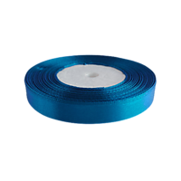 Лента атласная 12 мм 30 м S-550 Синяя