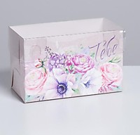 Коробка для 2 капкейков 16*8*10 см