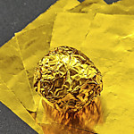 Фольга оберточная для конфет Золото 10*10 см 100 шт