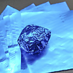 Фольга оберточная для конфет Синяя 10*10 см 100 шт