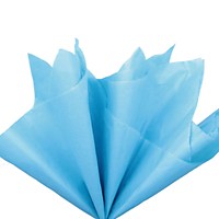 Бумага Тишью 50*60 см Ярко-голубая 10 листов