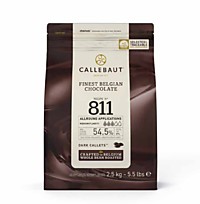 Шоколад темный 54,5% Callebaut 2,5 кг