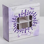 УЦЕНКА Коробка для пирожных 13*13*5 см