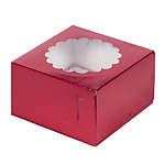 УЦЕНКА Коробка для 4 капкейков