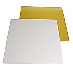 УЦЕНКА Поднос 3,2 Золото/белый 40*40 см