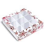 Коробка для 9 конфет 13,5*13,5*3,5 см