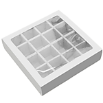 УЦЕНКА Коробка для 16 конфет 17,5*17,5*3,5 см