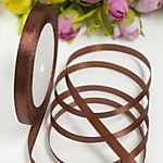 Лента атласная 0,6 см №070 Шоколадный