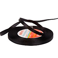 Лента атласная 6 мм 30 м S-580 Черный