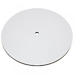 Поднос ЛМДФ (САТИН) С ОТВЕРСТИЕМ белый 6 мм 14 см