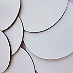 УЦЕНКА Поднос ЛМДФ (САТИН) белый 6 мм 30 см